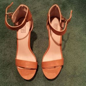 Shoes, Mix No6 camel high wedge shoes